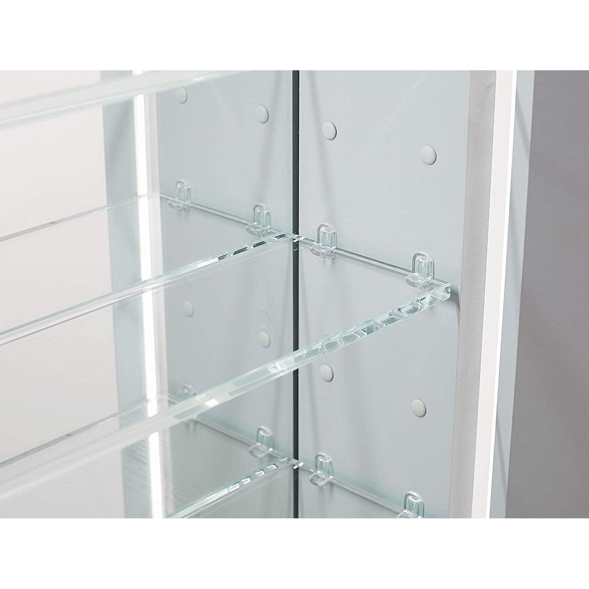 Aquadom Signature Royale Single View 24" x 30" Rectangular Left Hinged Medicine Cabinet With Lighting, Defogger, Integrated LED 3X Magnifying Mirror And Electrical Outlet with USB - SR-2430L-N