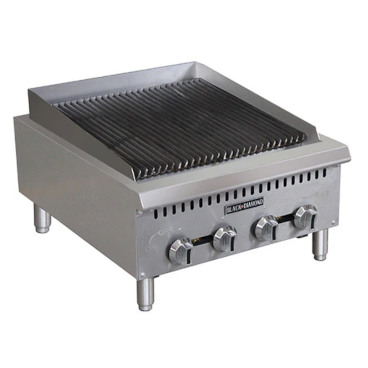 Adcraft BDCTC-24 Black Diamond Heavy Duty Gas Charbroiler 24"W - : BDCTC-24