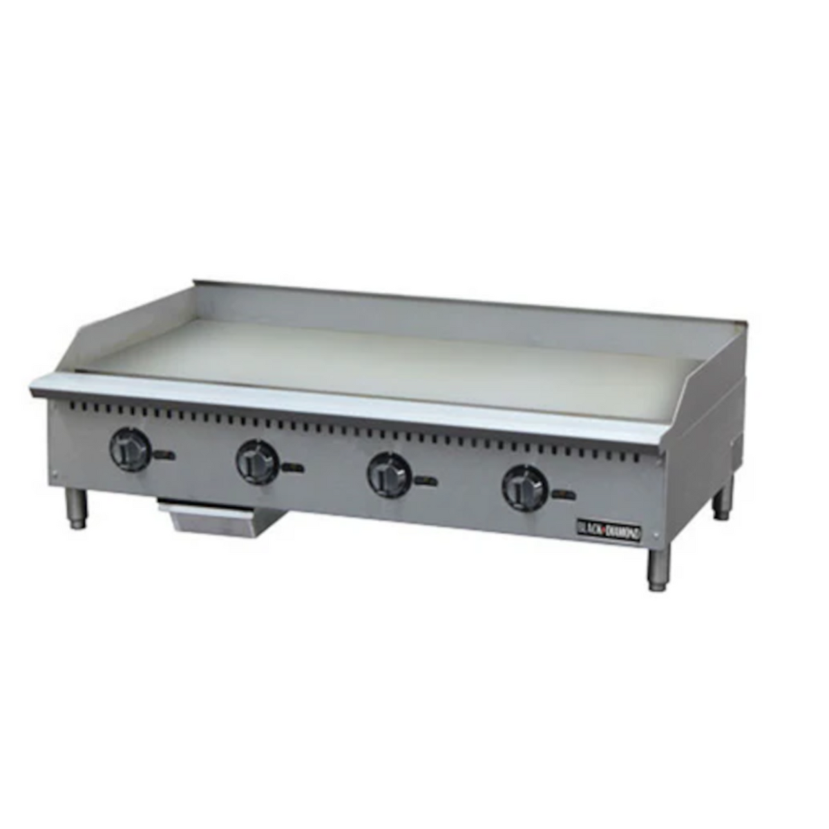 Adcraft BDCTG-48T Black Diamond Thermostatic Gas Griddle 48"W - BDCTG-48T