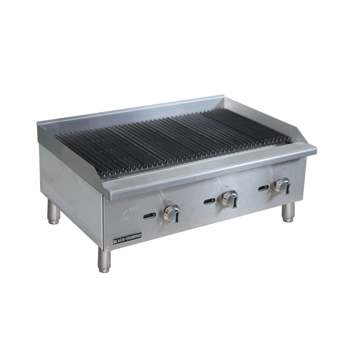 Adcraft BDECTC-36/NG Black Diamond Standard Series Gas Charbroiler 36"W - ACBDECTC36NG