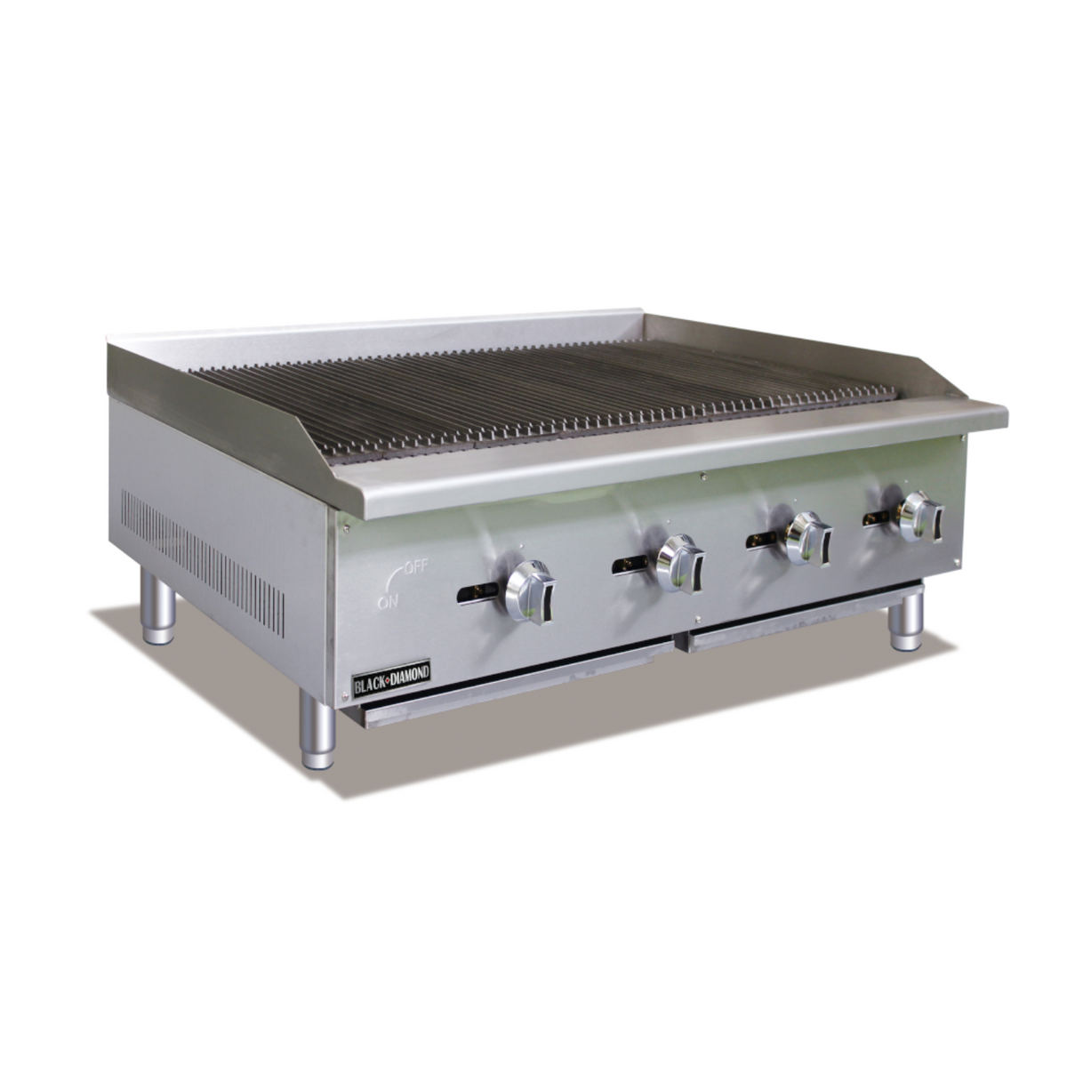 Adcraft BDECTC-48/NG Black Diamond Standard Series Gas Charbroiler 48"W - ACBDECTC48NG