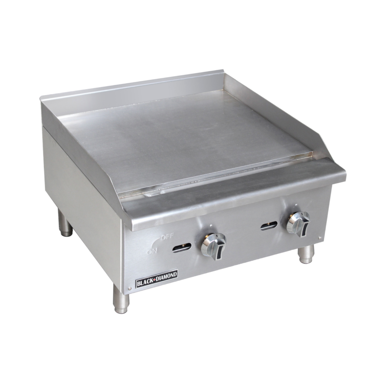 Adcraft BDECTG-24/NG Black Diamond Standard Series Gas Griddle 24"W - : BDECTG-24/NG