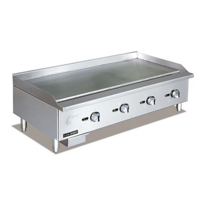 Adcraft BDECTG-48/NG Black Diamond Standard Series Gas Griddle 48"W - ACBDECTG48NG
