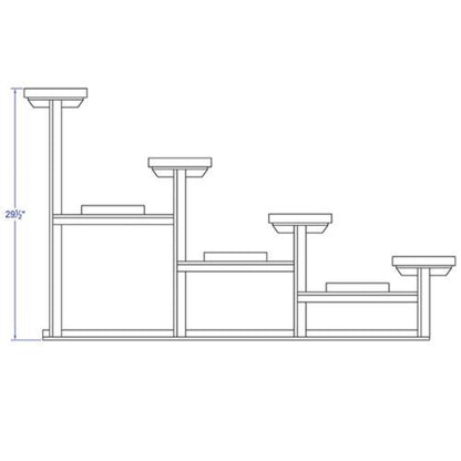 Bleacher 4 Row 21' Outdoor Standard Aluminum -BLCH-421