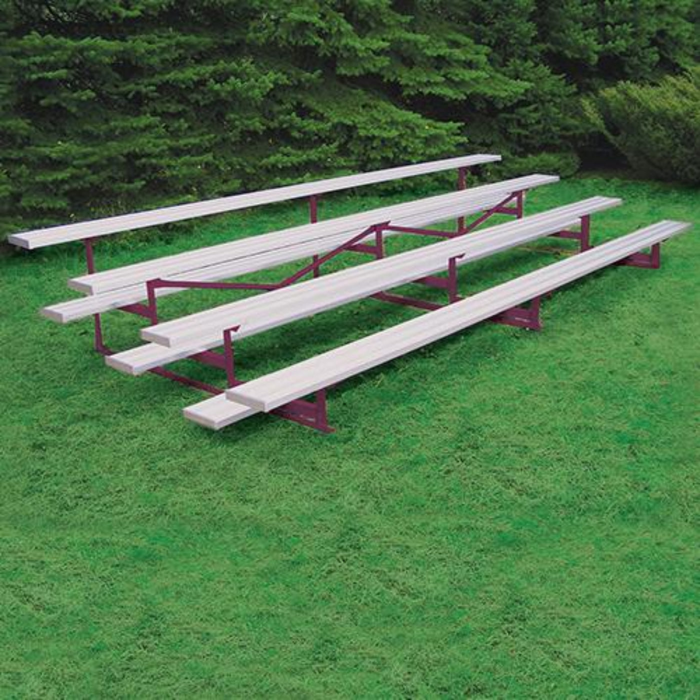 Bleacher 4 Row 21' Outdoor Standard Aluminum -BLCH-421