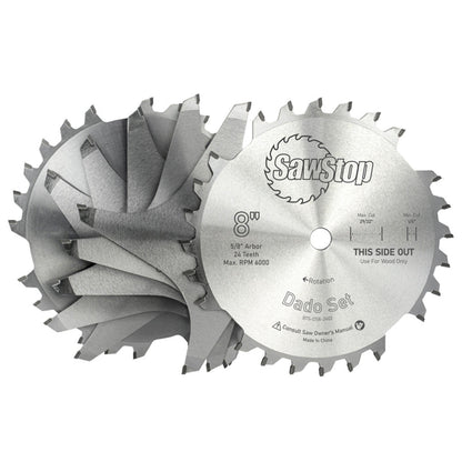 SawStop 8" Premium Dado Set in Systainer (Includes Brake Cartridge) - BTS-DS8-SYS