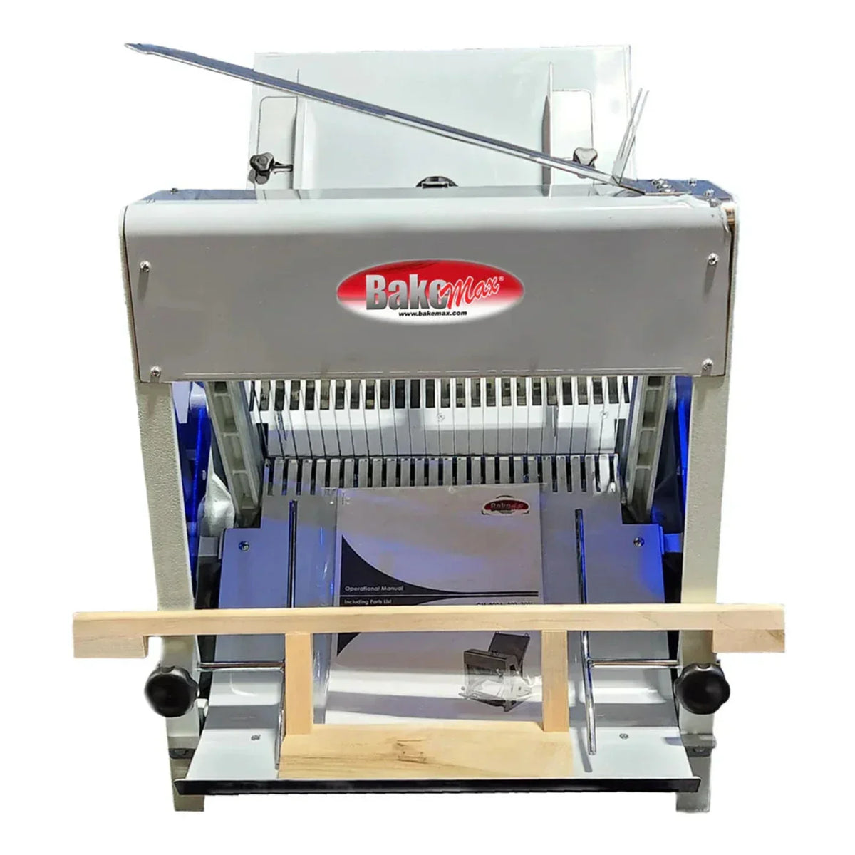 BakeMax 30" Gravity Feed Bread Slicer, Countertop 15" Max Loaf Length - BMGF001-1