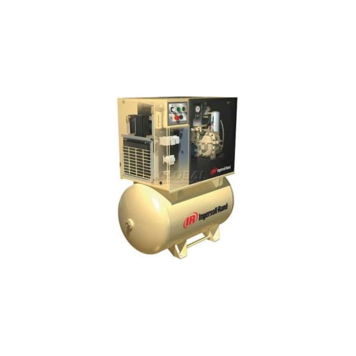 Ingersoll Rand UP6-5TAS-125, 5 HP, Rotary Screw Comp, 80 Gal, Horiz., 125 PSI, 18.5 CFM, 3PH 230V - 1761831530598_950