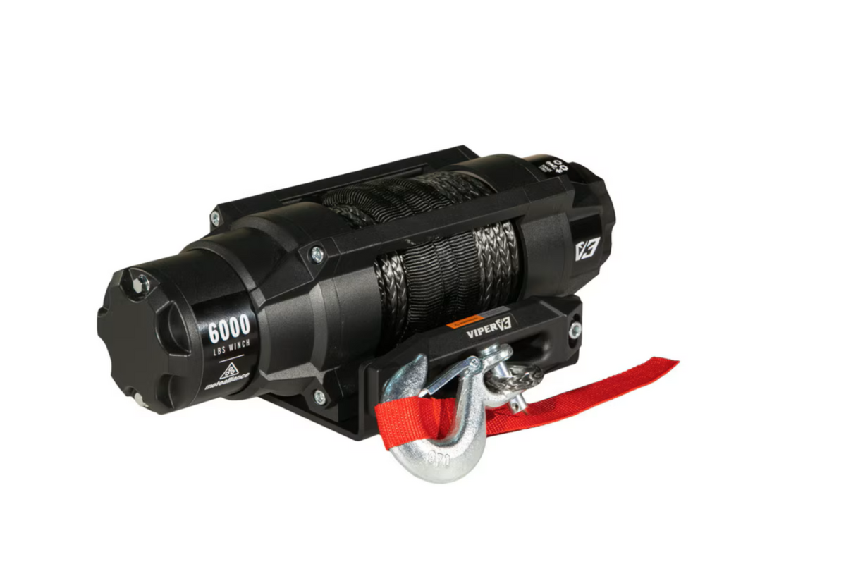 MotoAlliance Viper UTV Winch V3 Wide Spool 6000lbs New - V36000SE_BL