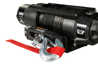 MotoAlliance Viper UTV Winch V3 Wide Spool 6000lbs New - V36000SE_BL