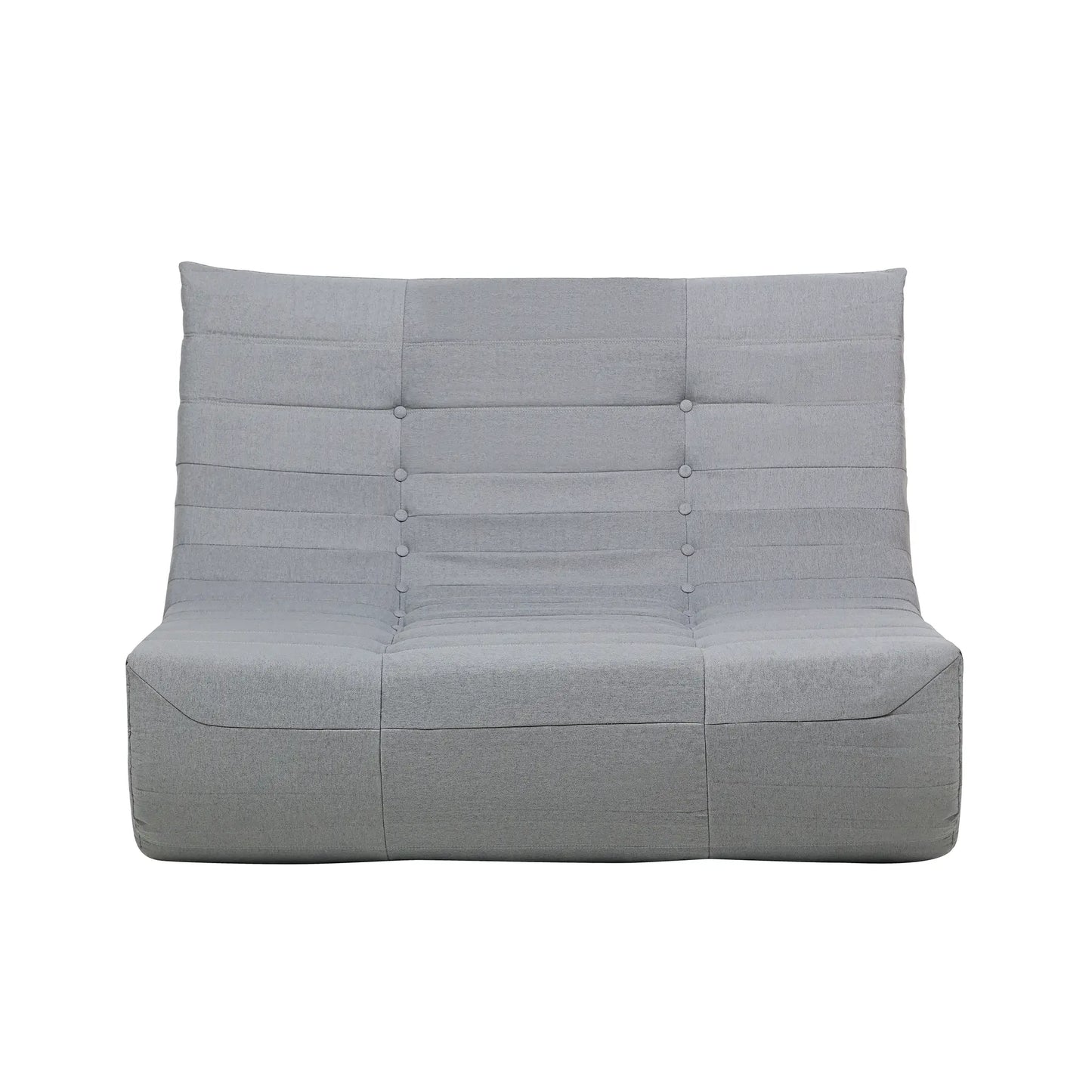 Deko Living 5 Piece Gray Compressed Foam Loveseat Sofa Chairs and Table Set  - CIF50019