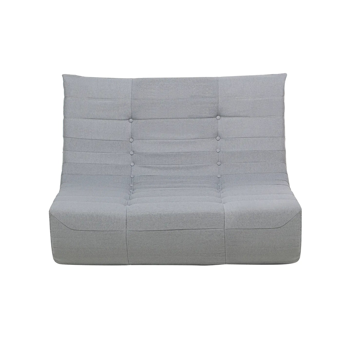 Deko Living 5 Piece Gray Compressed Foam Loveseat Sofa Chairs and Table Set  - CIF50019