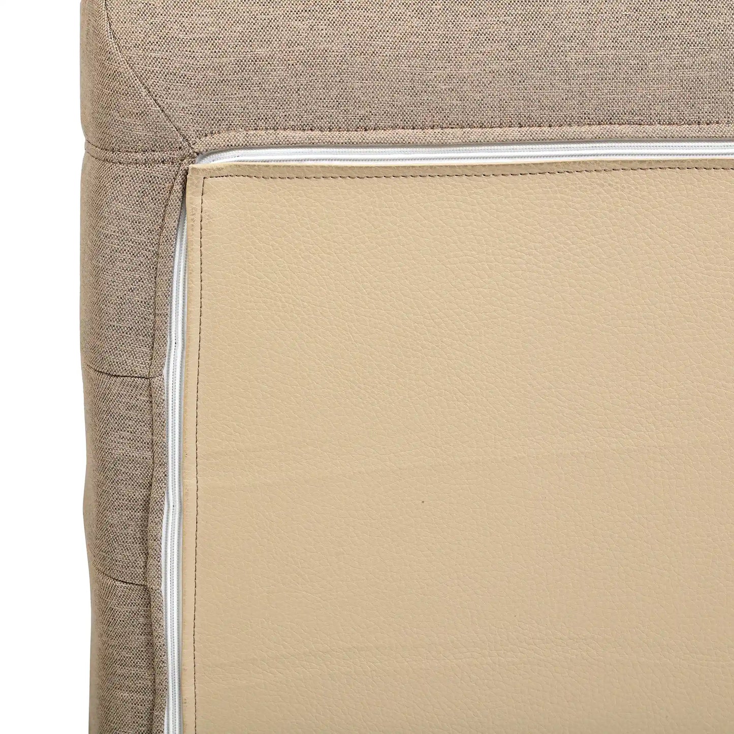 Deko Living 4 PieceSeating Brown Compressed Foam Sectional Sofa and Ottoman Set  - CIF50117