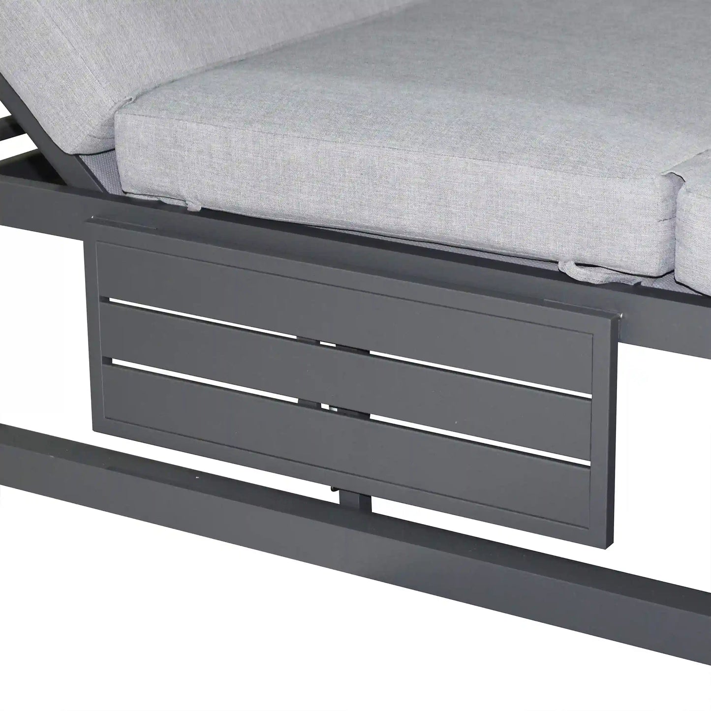 Deko Living Outdoor Gray Rectangular Patio Daybed  - COP30504DGRY