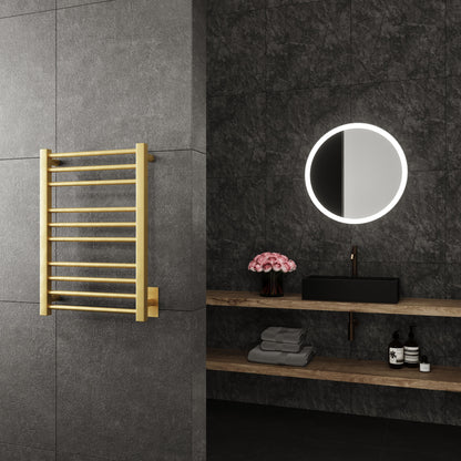 Paris Mirror Cronos Wall Mounted Electric Towel Warmer in Gold - CRONGLD10