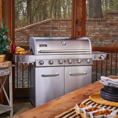 Monument Grills Classic 77352 Series | 6 Burner Propane Gas Grill in Stainless Steel - 77352