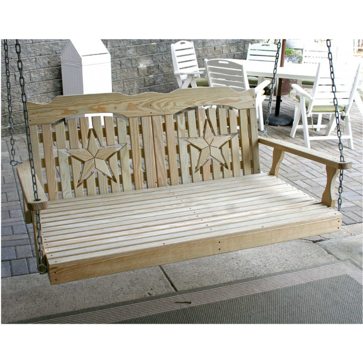 Creekvine Designs Treated Pine Starback Swingbed - FTSBED60STBCVD
