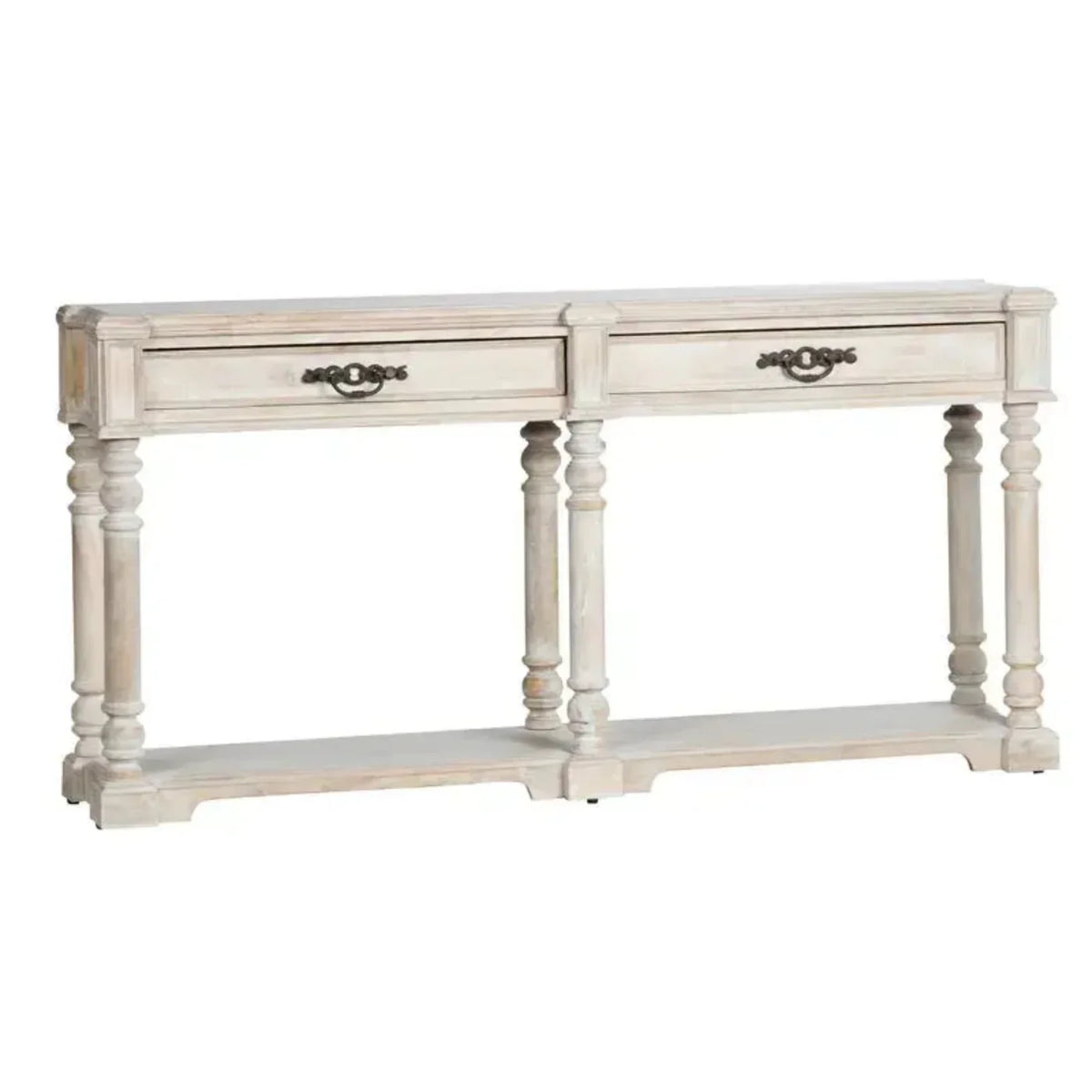 Crestview Collection Abbott 68" x 14" x 34" Rustic Unfinished Wood Console - CVFNR796