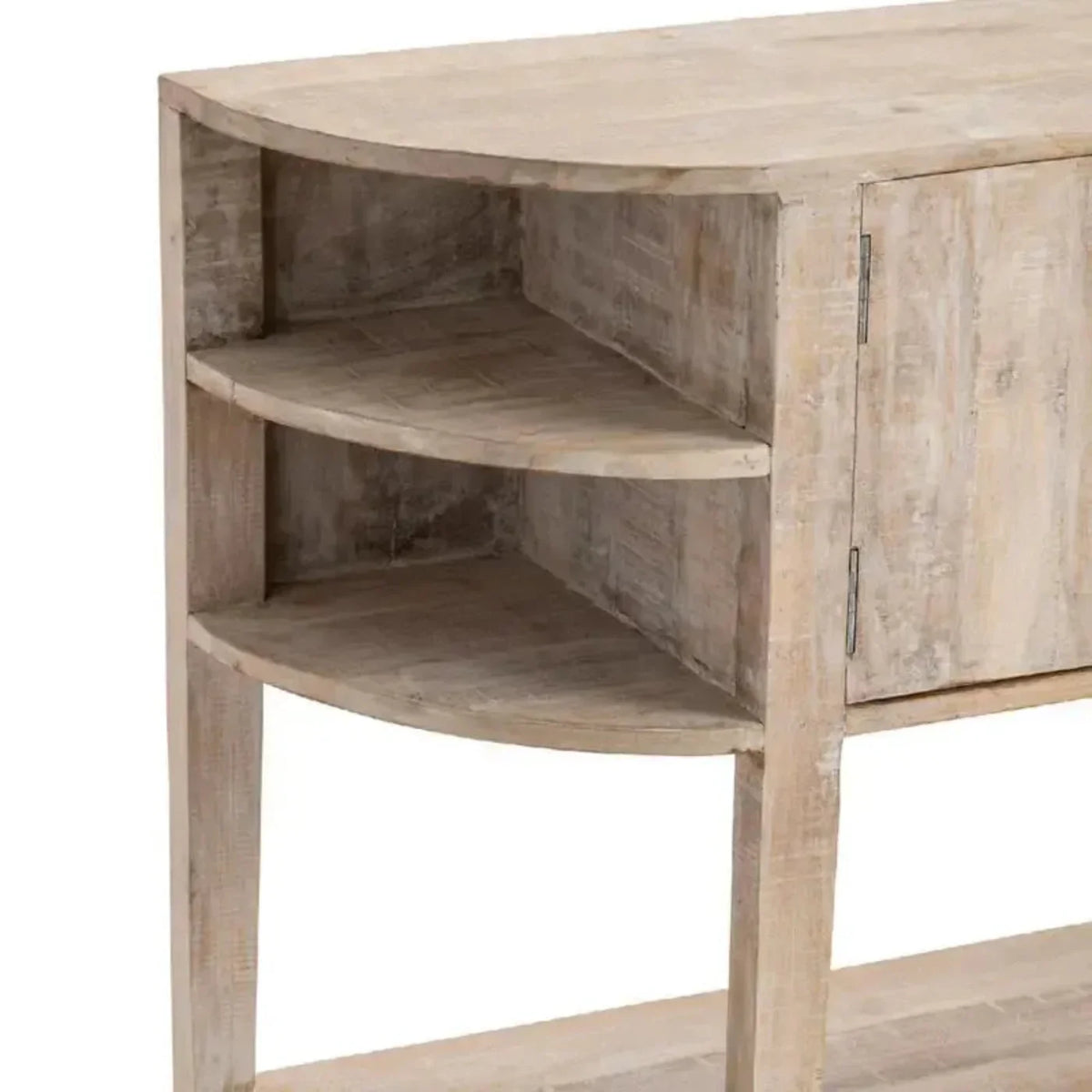 Crestview Collection Ainsley 47" x 15" x 35" Rustic Unfinished Wood Console - CVFNR792