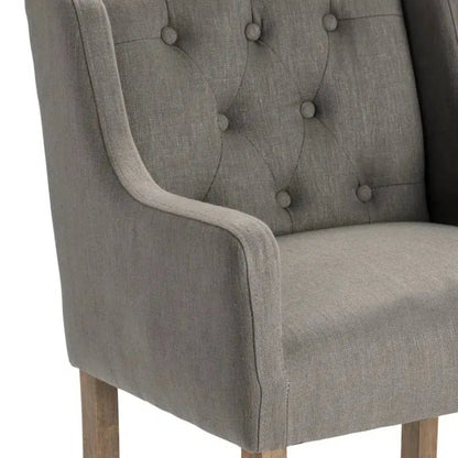 Crestview Collection Barrington 22" x 22" x 40" Traditional Fabric And Wood Bar Stool - CVFZR5132