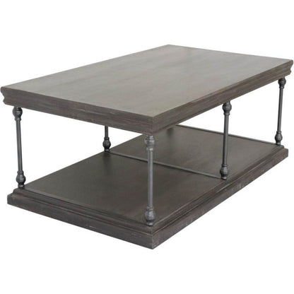 Crestview Collection Covington 48" x 28" x 20" Occasional Wood Rectangle Cocktail Table - CVFNR960