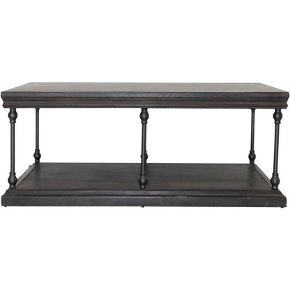 Crestview Collection Covington 48" x 28" x 20" Occasional Wood Rectangle Cocktail Table - CVFNR960