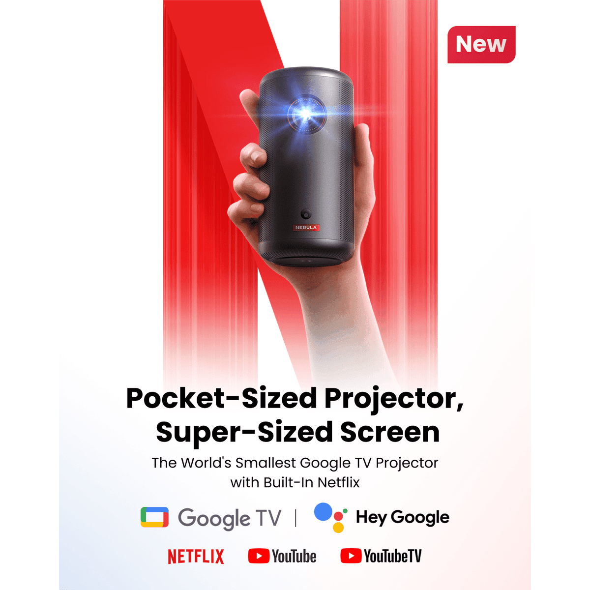 Nebula Capsule 3 New | Mini 1080p Projector for TV D2425111