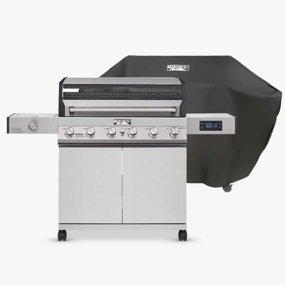 Monument Grills Denali 605 Series | 6 Burner Smart Tech Propane Gas Grill in Stainless Steel (Natural Gas Convertible) - D605