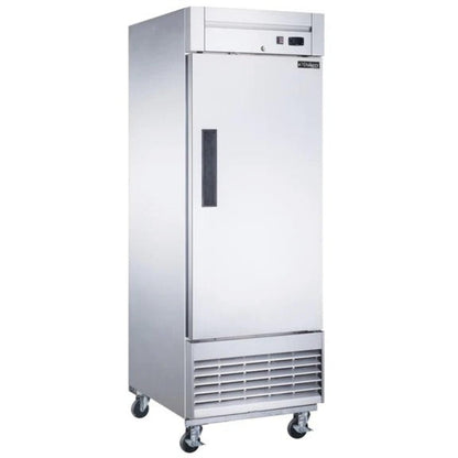 Dukers D28F 28" One Solid Door Bottom Mount Reach-In Freezer 17.79 Cu. Ft. - D28F