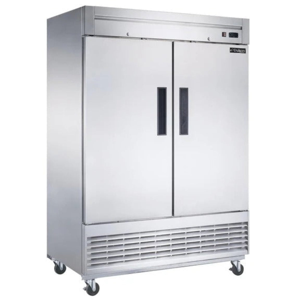 Dukers D55F 55" Two Solid Door Bottom Mount Reach-In Freezer 40.74 Cu. Ft. - D55F