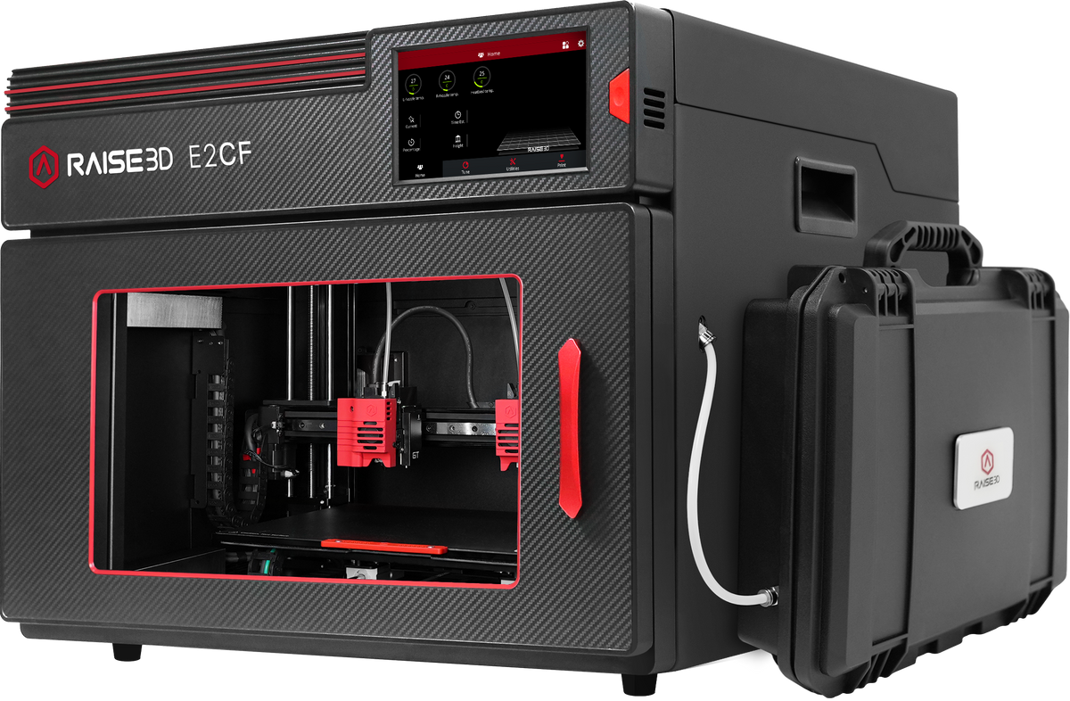 Raise3D E2CF Desktop Industrial 3D Printer - Optimized for Carbon Fiber 3D Printing - M-9DL-VJR5
