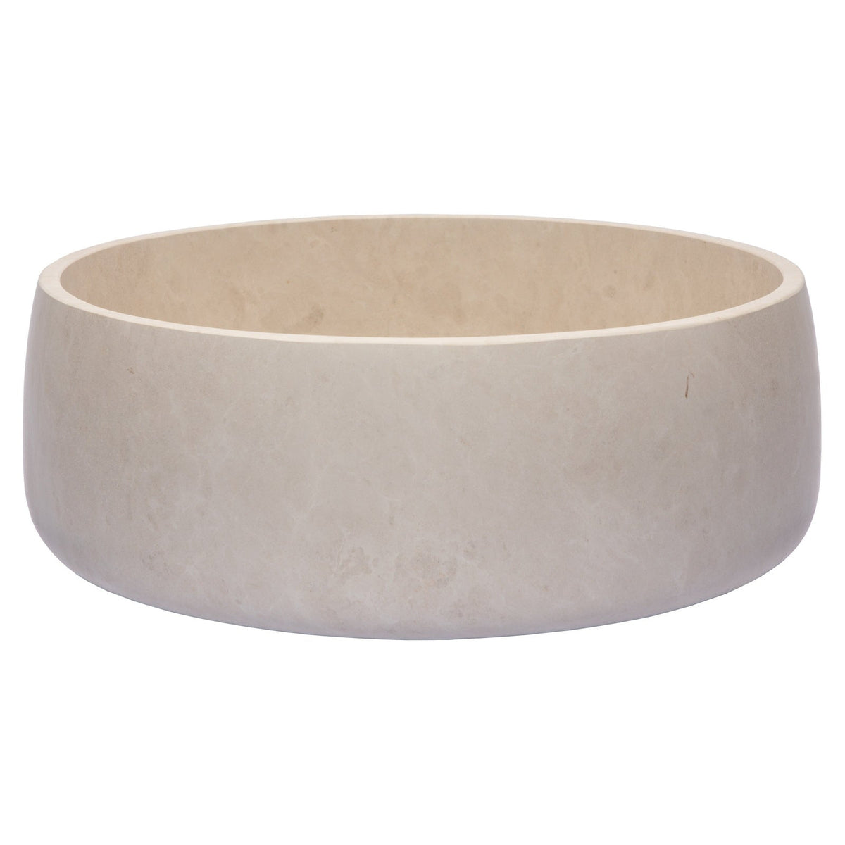 Eden Bath Rounded Vessel Sink in Beige Marble - EB_S057NB-H