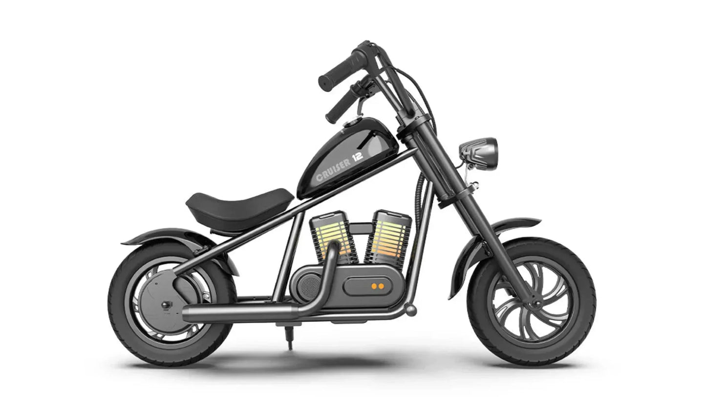 Hyper Gogo Cruiser 12 Plus Electric Kids Motorcycle Bluetooth Speaker 21.9V 160W 10 MPH 7.5 Miles - EL-MB03P-BLUE