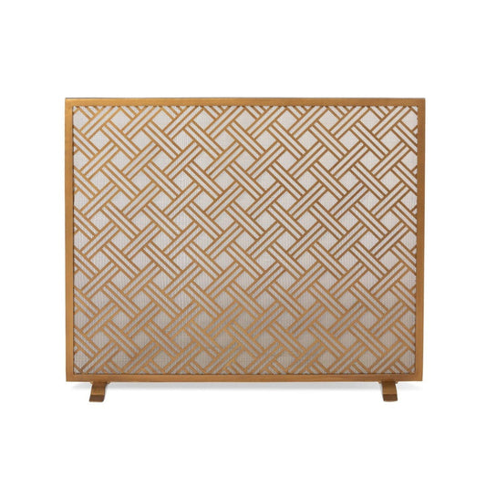 Park Hill Collection Urban Living Cross Hatch Fire Screen - ERR26052