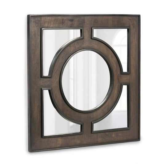 Park Hill Collection Urban Living Wooden Portal Square Mirror - EWI10270