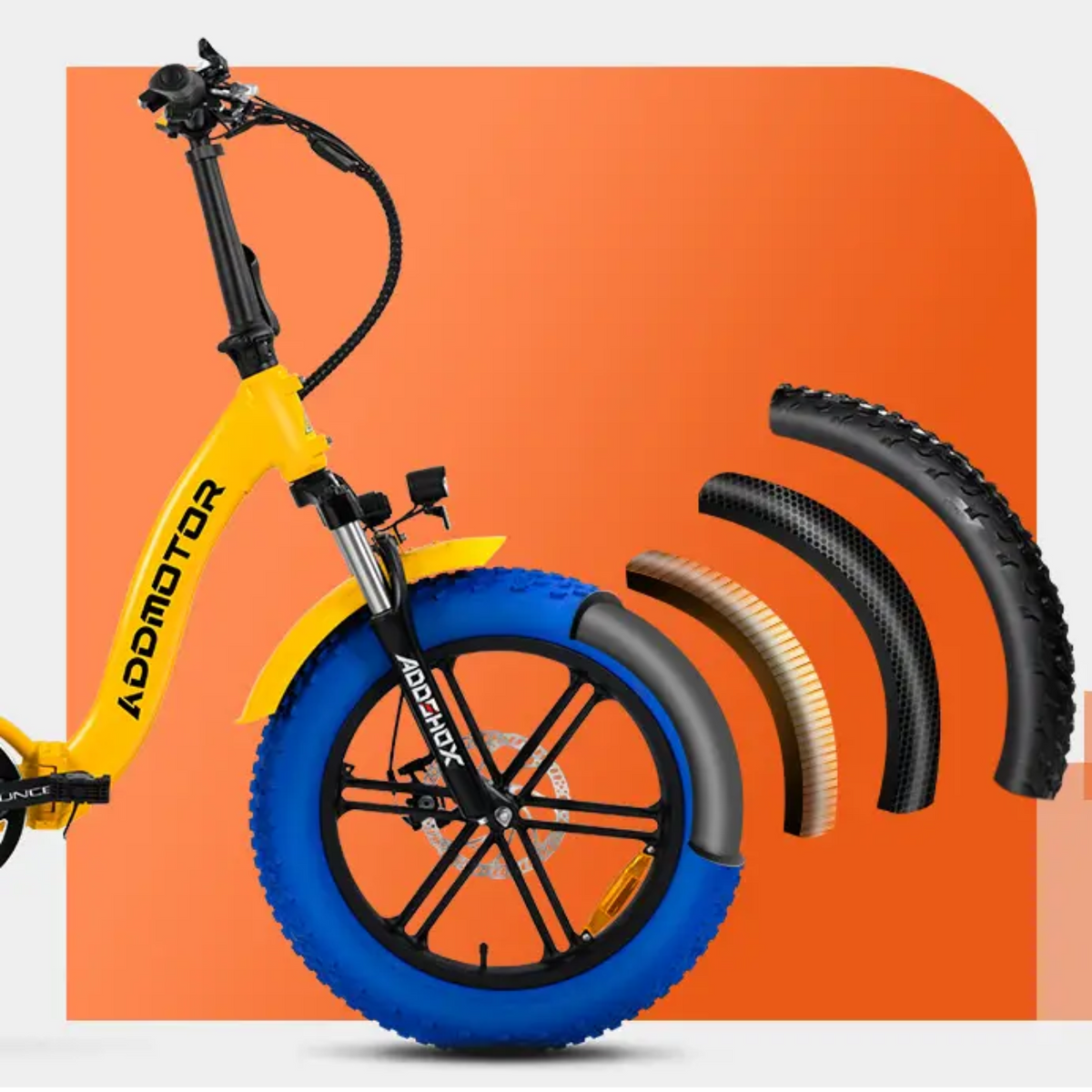 Addmotor 750W Foldtan M-140 2.0 Folding Fat Tire Electric Bike - EB-ADD-M140-BLK