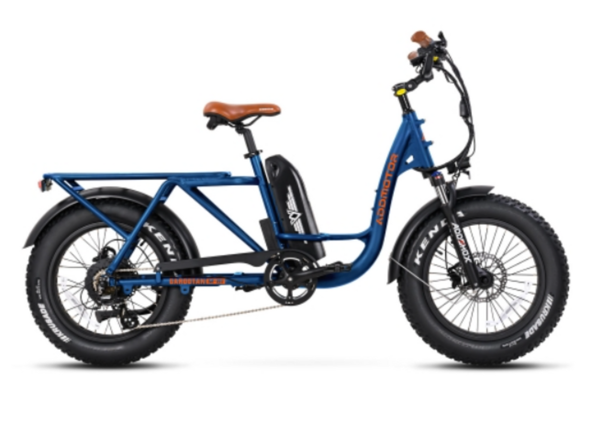 Addmotor 750W M-81 Step-Thru Cargo Electric Bike - EB-AM-M81-BLK