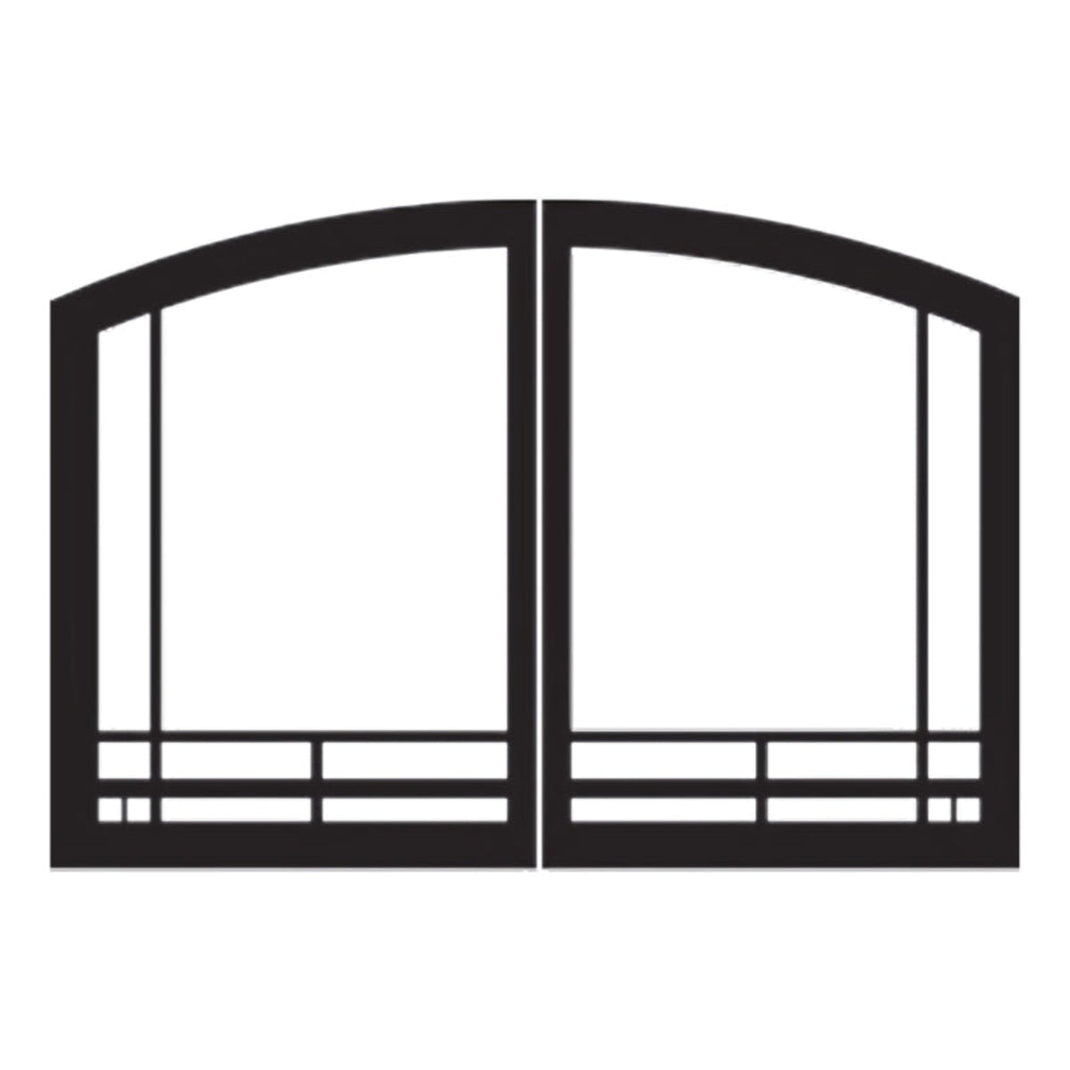 Empire Door Sets for Breckenridge Deluxe Vent Free Fireboxes - VFR32SMBL