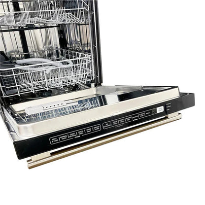 Forno 3-Piece Appliance Package - 36-Inch Gas Range, Pro-Style Refrigerator, and Dishwasher in Stainless Steel - AP3-60S-6244-36