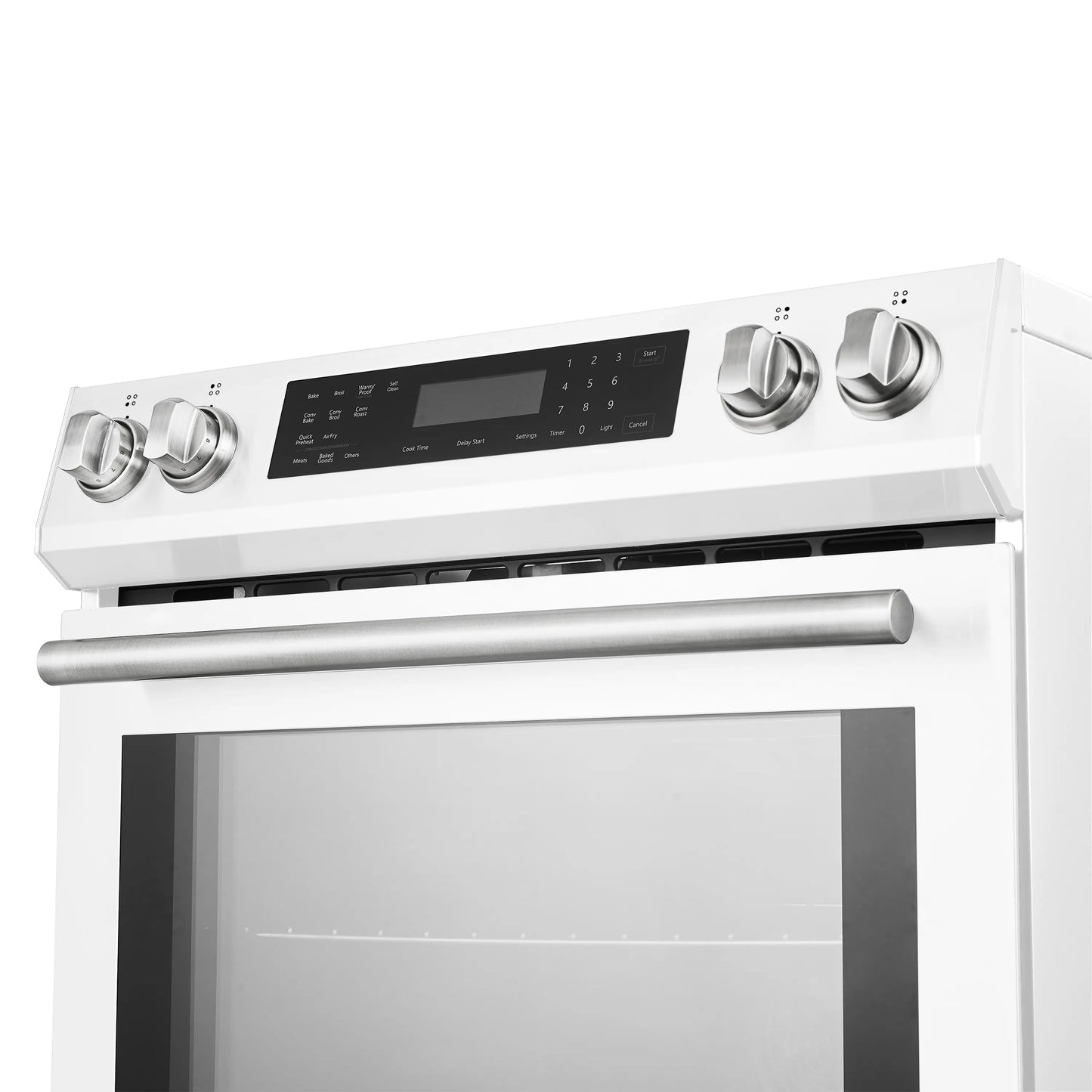 Forno 5-Piece Appliance Package - 30-Inch Induction Range, Under Cabinet Range Hood, Refrigerator, Dishwasher, and  Microwave Drawer in White with Stainless Steel Trim - APR5-905-30WHT