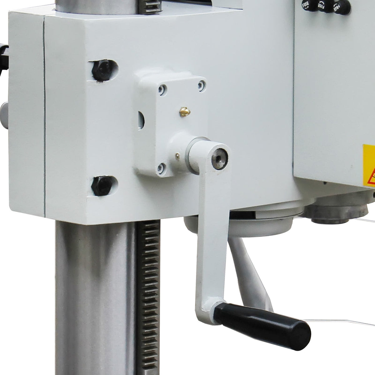 KAKA INDUSTRIAL Floor Drill Press, 0.9kW 220V 3-Phase Gear Head, 8-Speed (130-3200 RPM), Cast Iron Benchtop, 1inch GD-25 Steel Drilling and Milling, MT3 Taper, DRO Depth Control - 190017