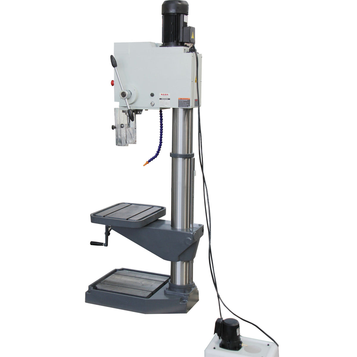 KAKA INDUSTRIAL Gear Head Vertical Drill Press, 2.2kW 220V 3-Phase, 8-Speed (108-1800 RPM), 40mm Max Drilling,5.9inches Spindle Travel,MT4 Taper,DRO Depth Control GD-40 - 190004V220