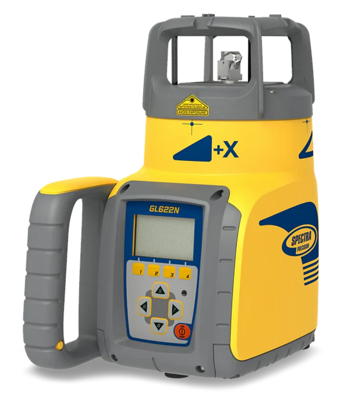 Spectra Precision Dual-Slope Grade Laser Level Kit with Laser Meter, C70 Rod Clamp, Remote Control, 10 Ah NiMH Batteries, Charger - GL622N