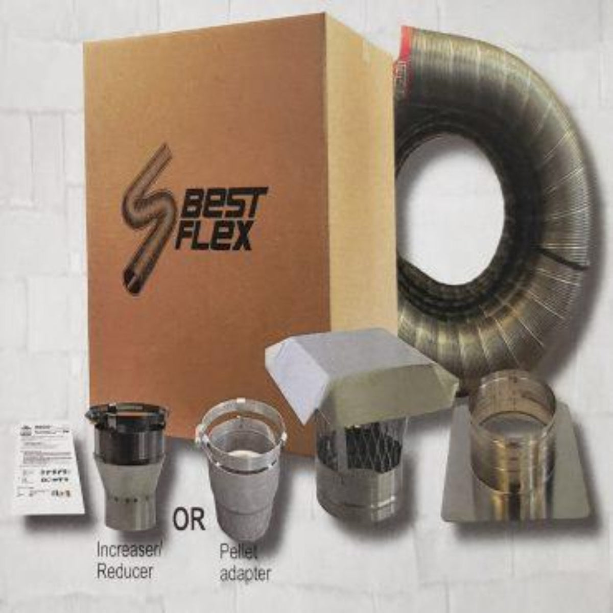 ComfortBilt 20' x 3" Chimney Piping Kit for HP22I and HP22I-SS - L320-PK