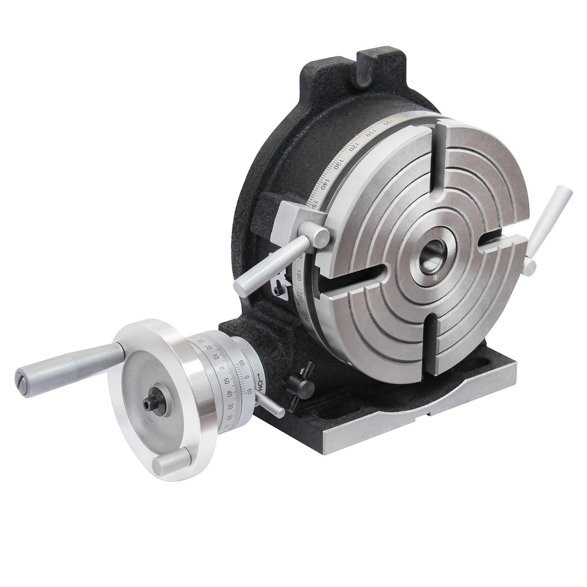 Kaka Industrial HV-8, 8" Horizontal Vertical Rotary Table Rotary table TSL Vertical & Horizontal MT3 Center Sleeve Rotary Table 4 slot Precision Milling Table 360 Degrees Precision Rotary Table - 161108