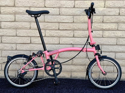 Brompton C Line 12-Speed Mid-HB Flamingo Pink