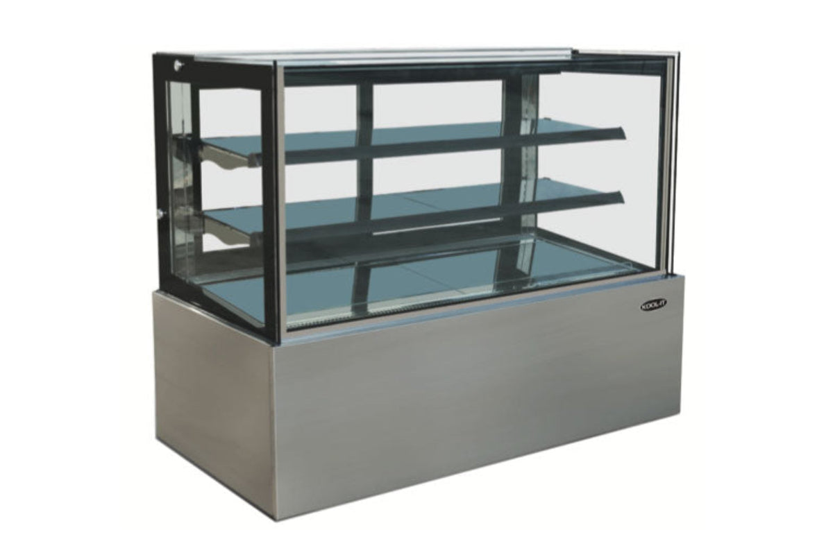 Kool-It  71" Wide Flat Glass Non-Refrigerated Dry Display Case - KBF-72D
