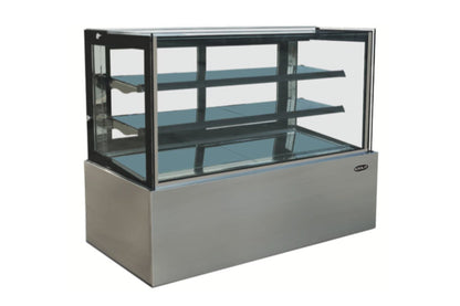 Kool-It  71" Wide Flat Glass Non-Refrigerated Dry Display Case - KBF-72D