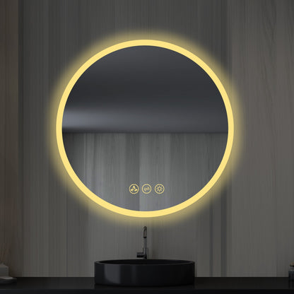 Blossom Orion 24″ Round LED Mirror with Frosted Side - LED M3 R24