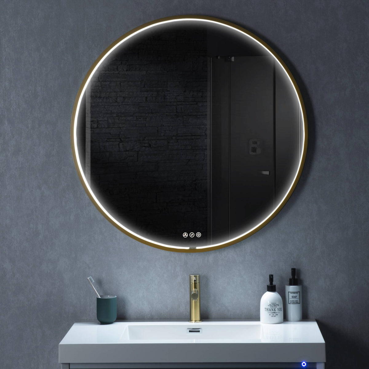 Blossom Oskar 32 Inch Round LED Mirror - LED M7 R32 MB